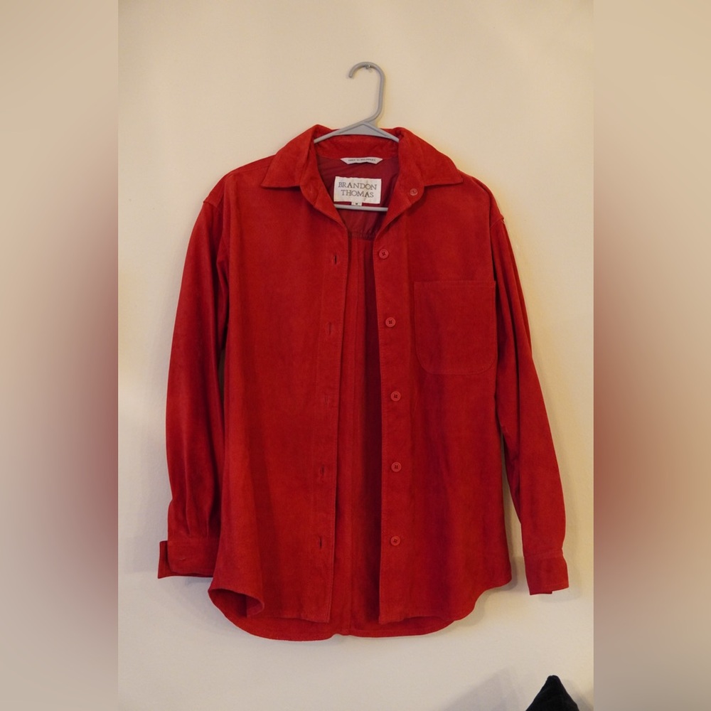 Brandon Thomas Red Leather Jacket